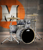 PDP Concept Maple 5-Piece Shell Pack 22", Silver-to-Black Fade, Chrome Hardware