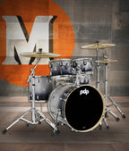 PDP Concept Maple 5-Piece Shell Pack 22", Silver-to-Black Fade, Chrome Hardware