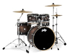 PDP Concept Maple 5-Piece Shell Pack 22", Satin Charcoal Burst, Chrome Hardware