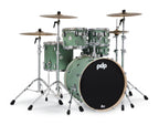 PDP Concept Maple 5-Piece Shell Pack 22", Satin Seafoam, Chrome Hardware