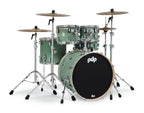 PDP Concept Maple 5-Piece Shell Pack 22", Satin Seafoam, Chrome Hardware