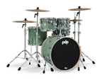 PDP Concept Maple 5-Piece Shell Pack 22", Satin Seafoam, Chrome Hardware