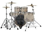 PDP Concept Maple 5-Piece Shell Pack 22", Twisted Ivory, Chrome Hardware