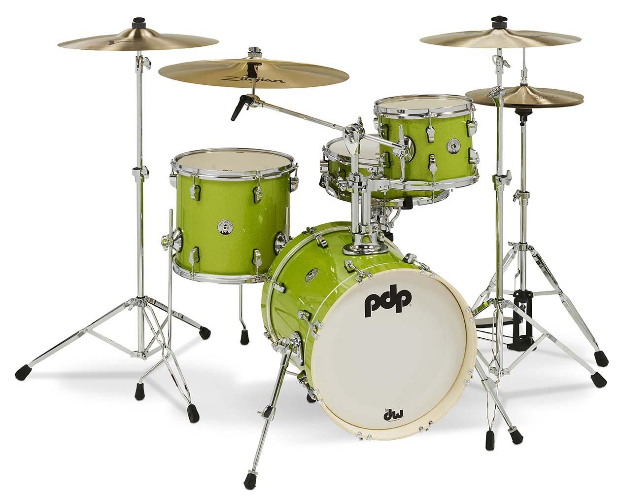 PDP New Yorker Snare 5x14", Electric Green Sparkle