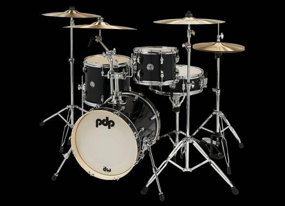 PDP New Yorker 4-Piece Shell Pack 16", Black Onyx Sparkle, Chrome Hardware