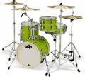 PDP New Yorker 4-Piece Shell Pack 16", Electric Green Sparkle, Chrome Hardware