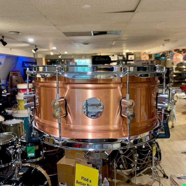 PDP Concept Snare 6.5x14", 1.2mm Beaded Copper