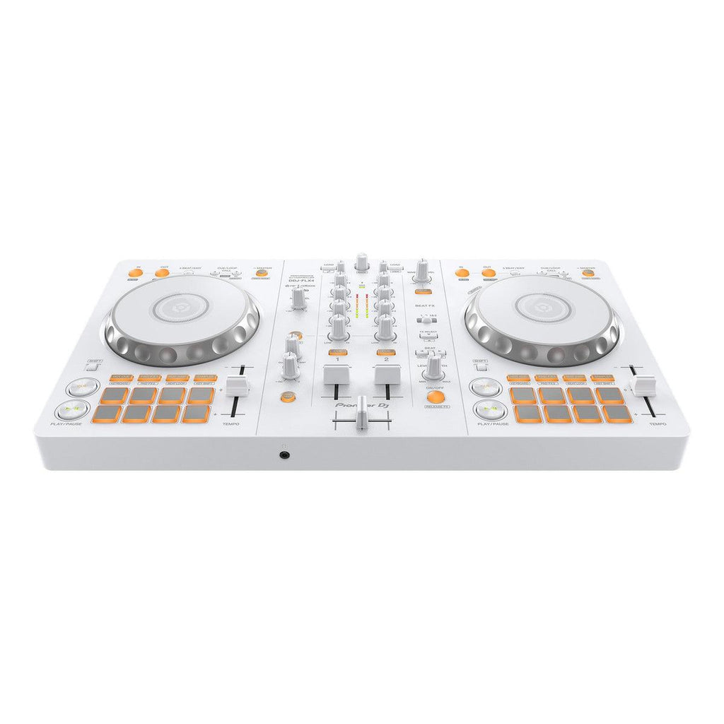 Pioneer DJ DDJ-FLX4-W 2-Channel DJ Controller, White (Compatible with Rekordbox and Serato DJ Lite)