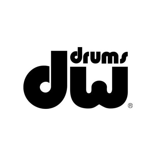 DW Bass Drum Logo Sticker, Black
