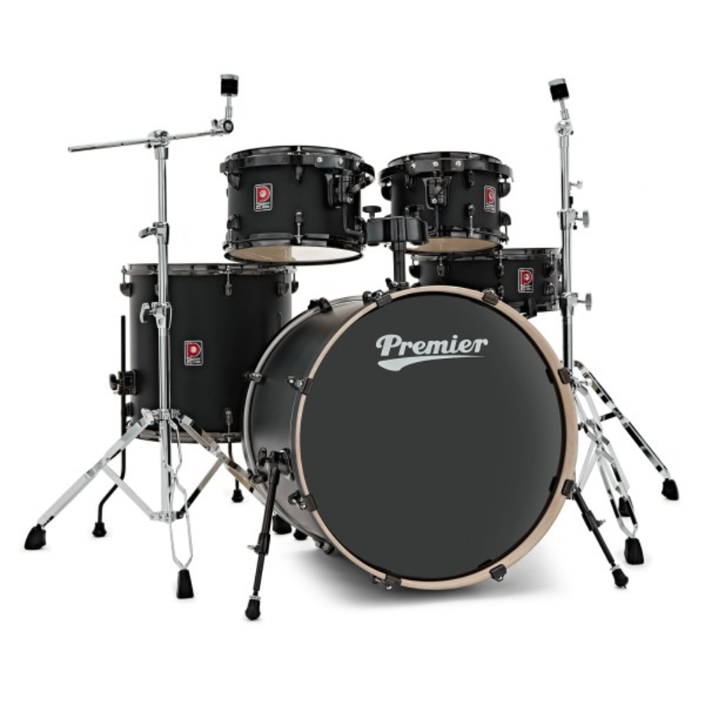 Premier Artist 22" 5pc Heavy Rock Shell Pack, Matte Black