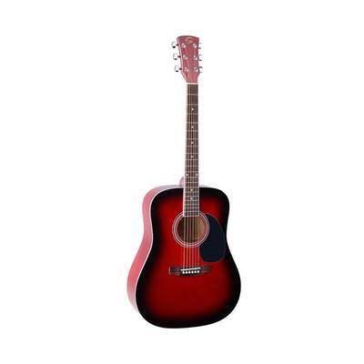 Soundsation Yellowstone Acoustic Guitar – Red Sunburst Finish