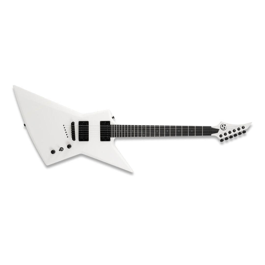 S by Solar EB4.6W Electric Guitar – White Matte