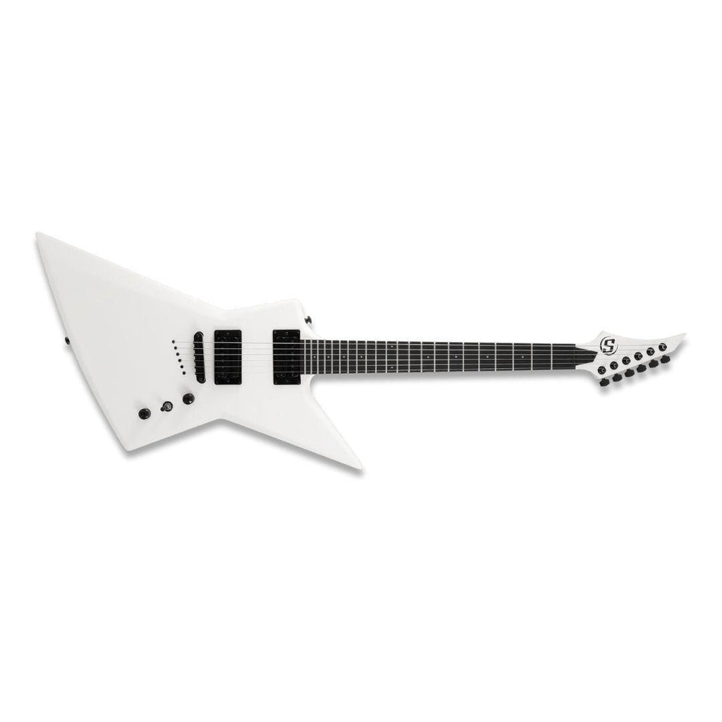 S by Solar EB4.6W Electric Guitar – White Matte