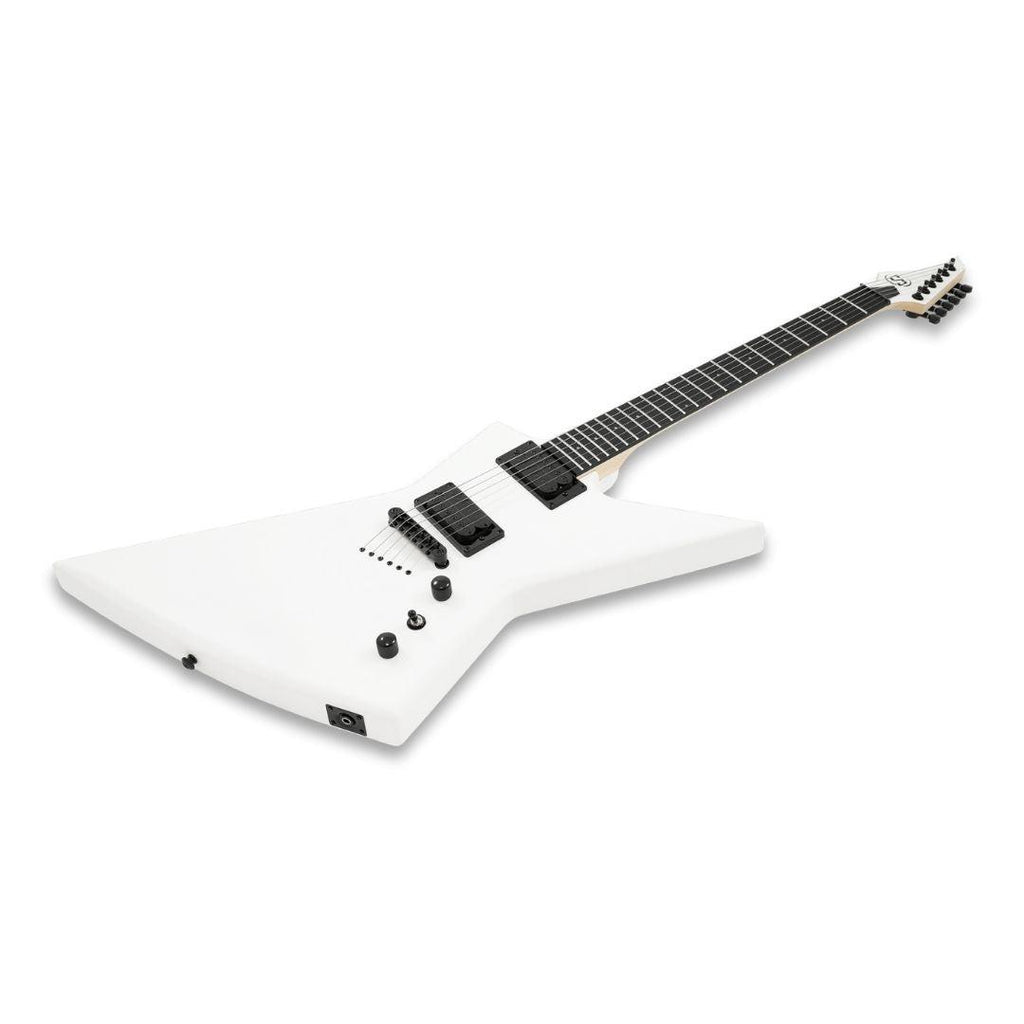 S by Solar EB4.6W Electric Guitar – White Matte