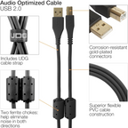 UDG Ultimate Audio Cable USB 2.0 A-B, Black, Straight, 2 m