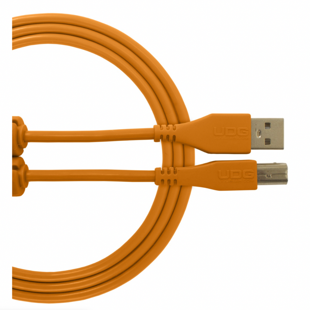 UDG Ultimate Audio Cable USB 2.0 A-B, Orange, Staight, 1 m