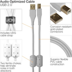 UDG Ultimate Audio Cable USB 2.0 A-B, White, Straight, 2 m