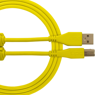 UDG Ultimate Audio Cable USB 2.0 A-B, Yellow, Straight, 3 m