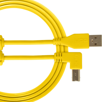 UDG Ultimate Audio Cable USB 2.0 A-B, Yellow, Angled, 3 m