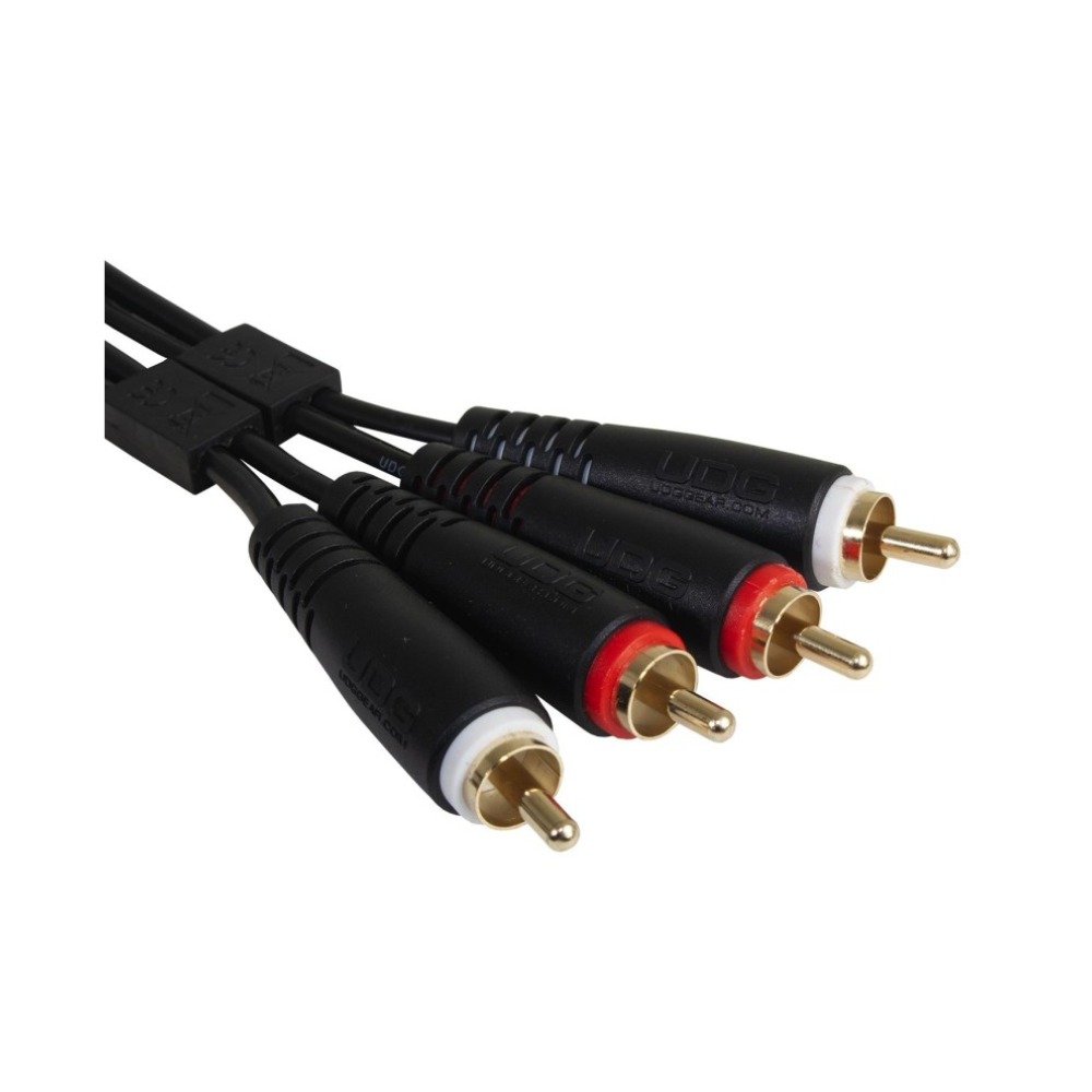 UDG Ultimate Audio Cable Set RCA - RCA, Black, Straight, 1.5 m