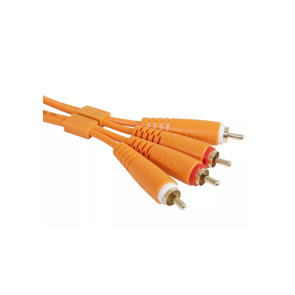 UDG Ultimate Audio Cable Set RCA - RCA, Orange, Straight, 1.5 m