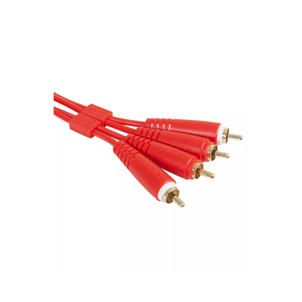 UDG Ultimate Audio Cable Set RCA - RCA, Red, Straight, 1.5 m