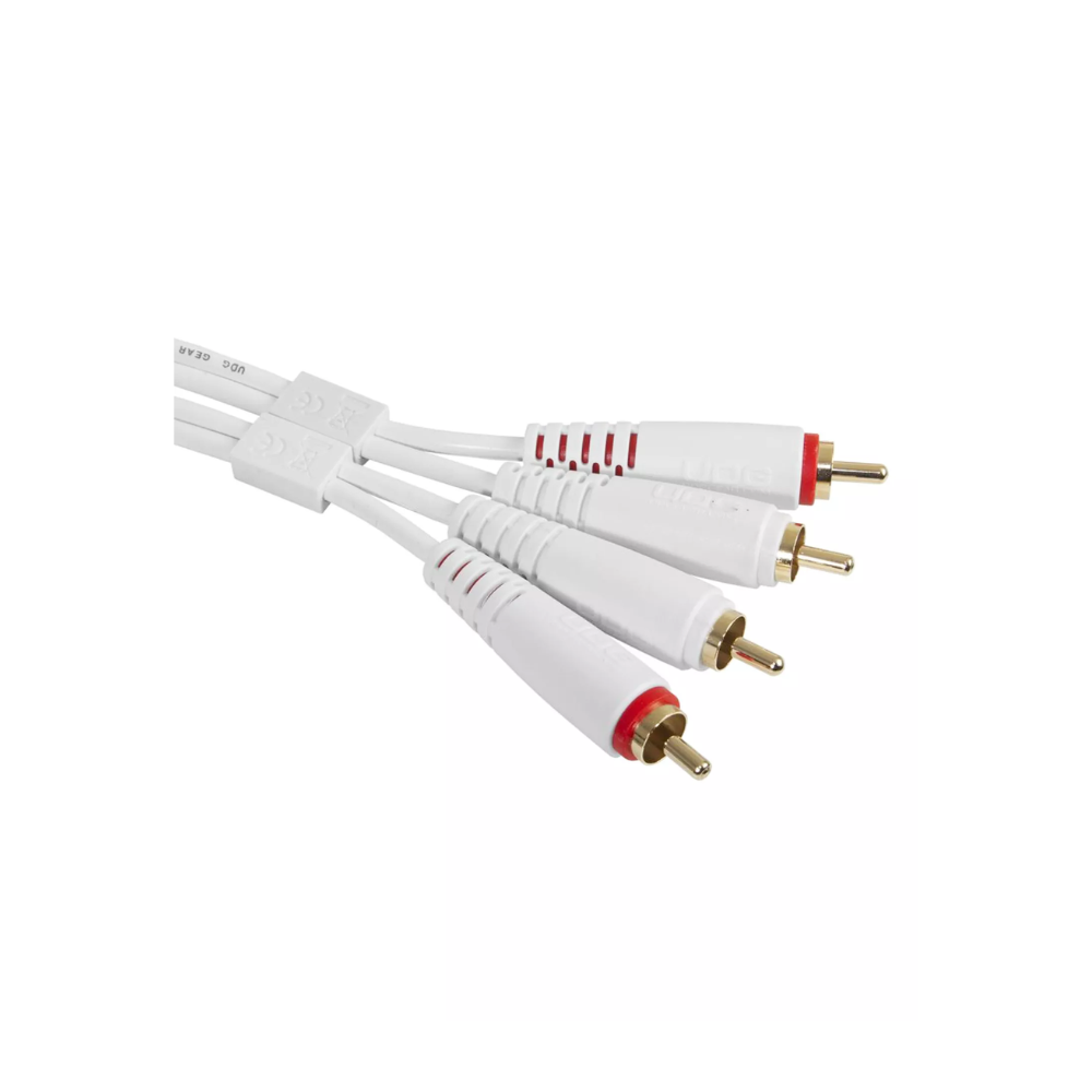 UDG Ultimate Audio Cable Set RCA - RCA, White, Straight, 1.5 m