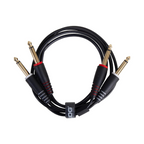 UDG Ultimate Audio Cable Set 1/4" Jack - 1/4" Jack, Black, Straight, 1.5 m