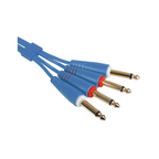 UDG Ultimate Audio Cable Set 1/4" Jack - 1/4" Jack, Light Blue, Straight, 1.5 m