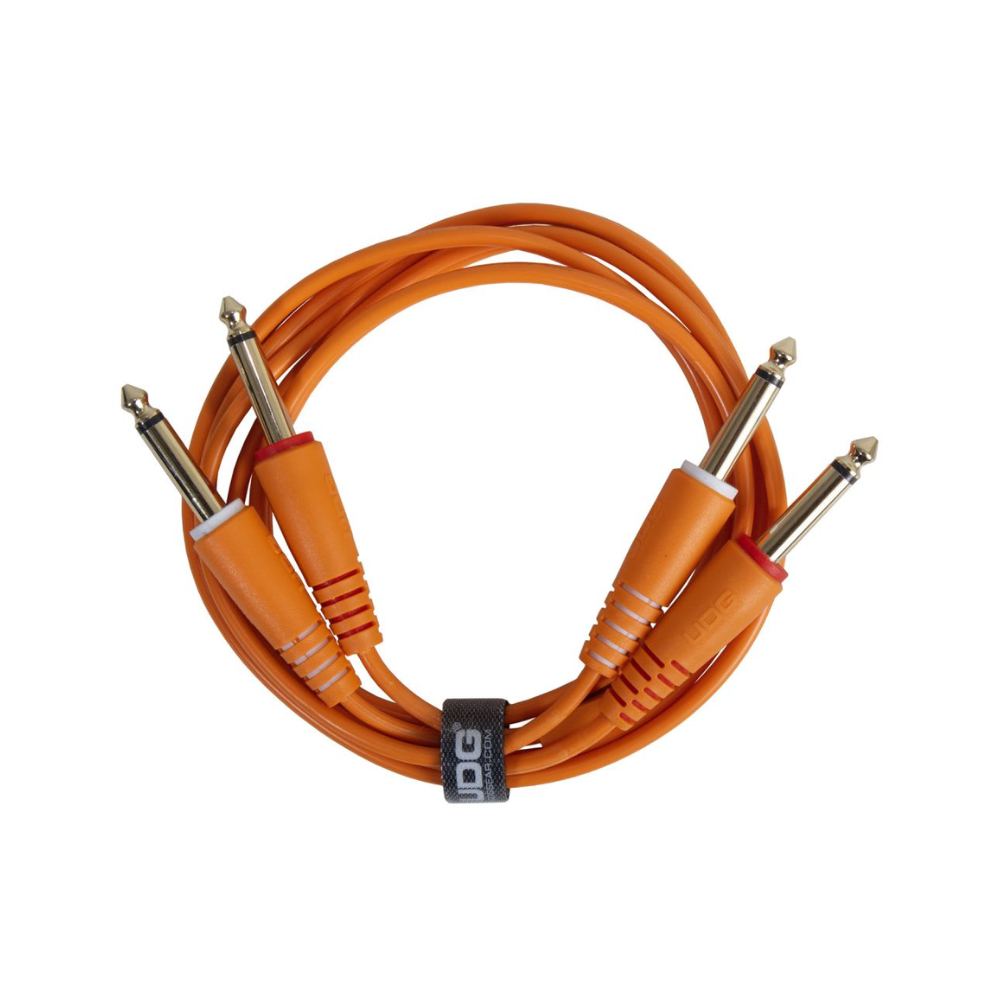UDG Ultimate Audio Cable Set 1/4" Jack - 1/4" Jack, Orange, Straight, 1.5 m