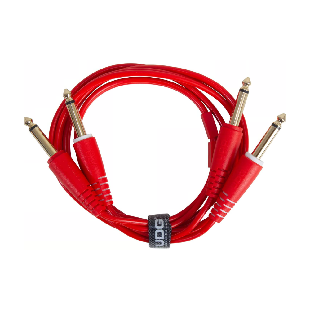 UDG Ultimate Audio Cable Set 1/4" Jack - 1/4" Jack, Red, Straight, 1.5 m
