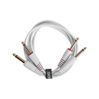 UDG Ultimate Audio Cable Set 1/4" Jack - 1/4" Jack, White, Straight, 1.5 m