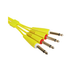 UDG Ultimate Audio Cable Set 1/4" Jack - 1/4" Jack, Yellow, Straight, 1.5 m