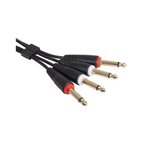 UDG Ultimate Audio Cable Set 1/4" Jack - 1/4" Jack, Black, Straight, 3 m