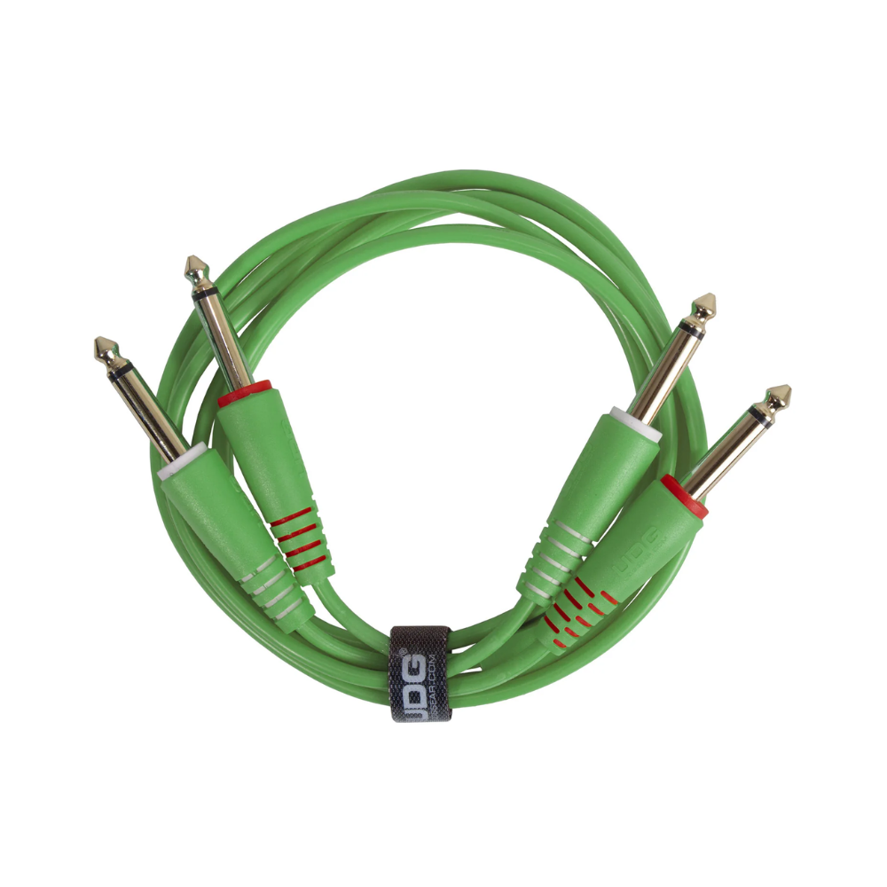 UDG Ultimate Audio Cable Set 1/4" Jack - 1/4" Jack, Green, Straight, 3 m