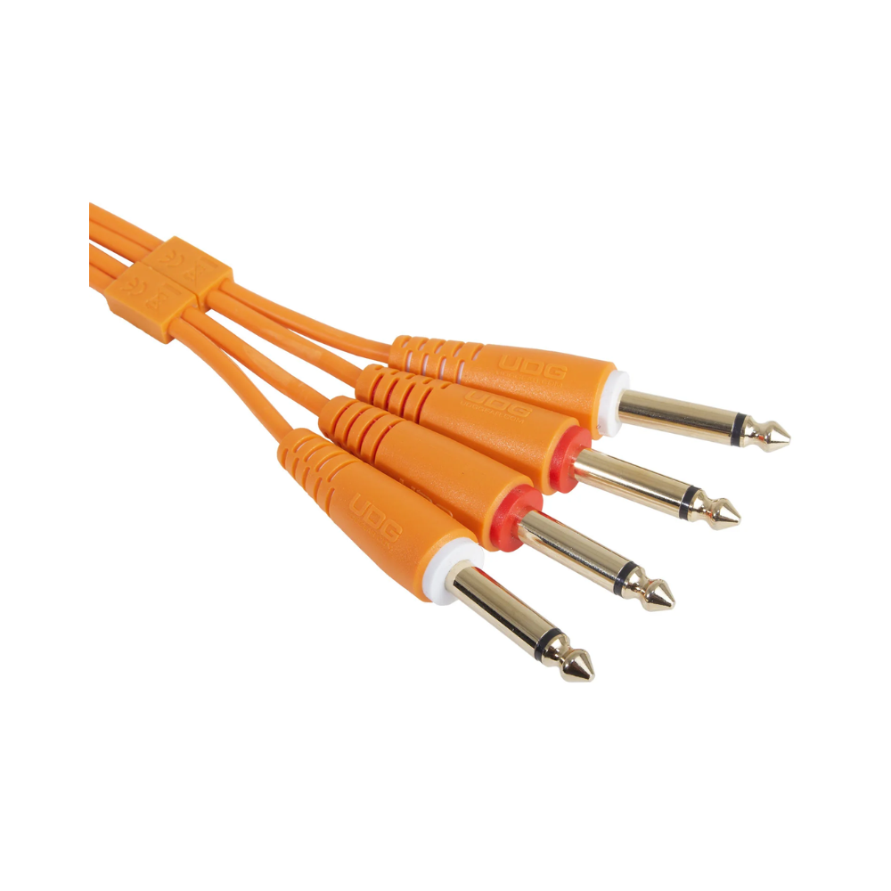 UDG Ultimate Audio Cable Set 1/4" Jack - 1/4" Jack, Orange, Straight, 3 m
