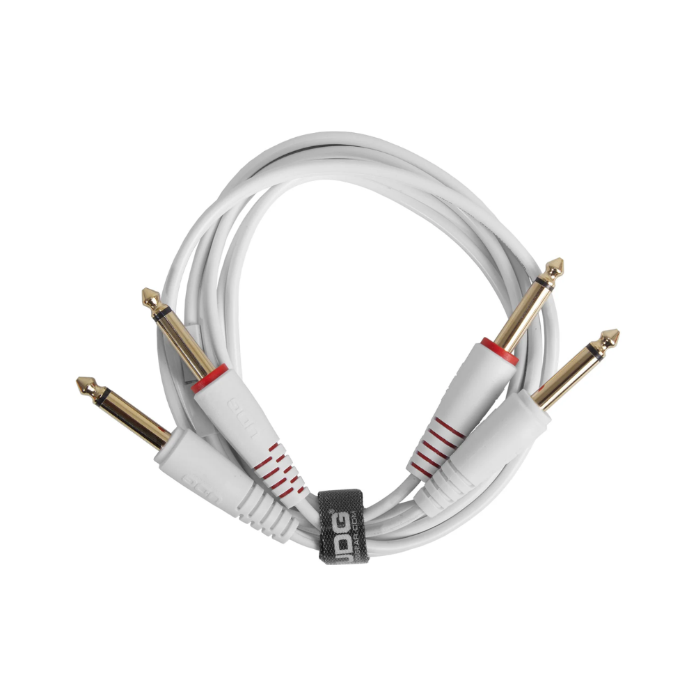 UDG Ultimate Audio Cable Set 1/4" Jack - 1/4" Jack, White, Straight, 3 m