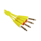 UDG Ultimate Audio Cable Set 1/4" Jack - 1/4" Jack, Yellow, Straight, 3 m