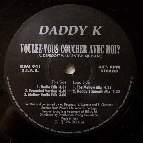 DJ Daddy K Voulez-Vous Coucher Avec Moi? 12"Vinyl (Electronic)