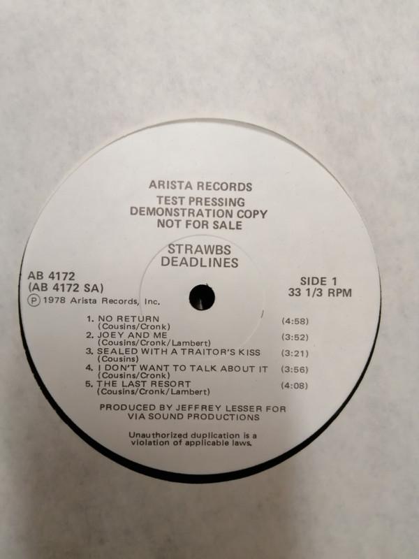 Strawbs Deadlines 12"Vinyl (Rock)