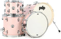 PDP New Yorker 4-Piece Shell Pack 16", Pale Rose Sparkle, Chrome Hardware
