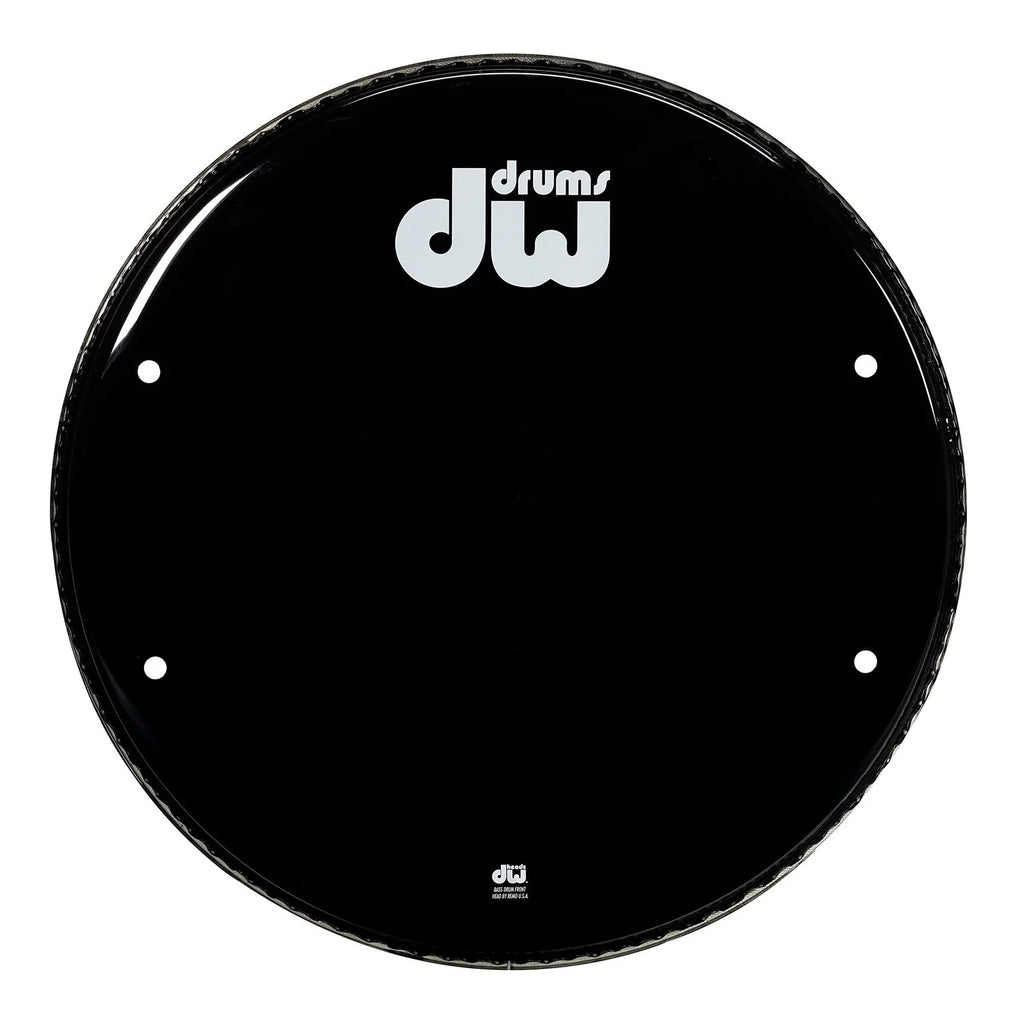 DW Bass Drum Logo Sticker, White