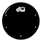 DW Bass Drum Logo Sticker, White