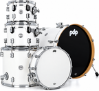 PDP Concept Maple 5-Piece Shell Pack 22", Pearlescent White, Chrome Hardware