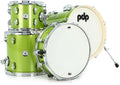 PDP New Yorker 4-Piece Shell Pack 16", Electric Green Sparkle, Chrome Hardware