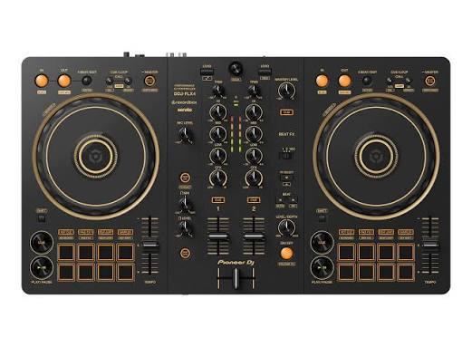 Pioneer DJ DDJ-FLX4 2-Channel DJ Controller, Gold (Compatible with Rekordbox and Serato DJ Lite)