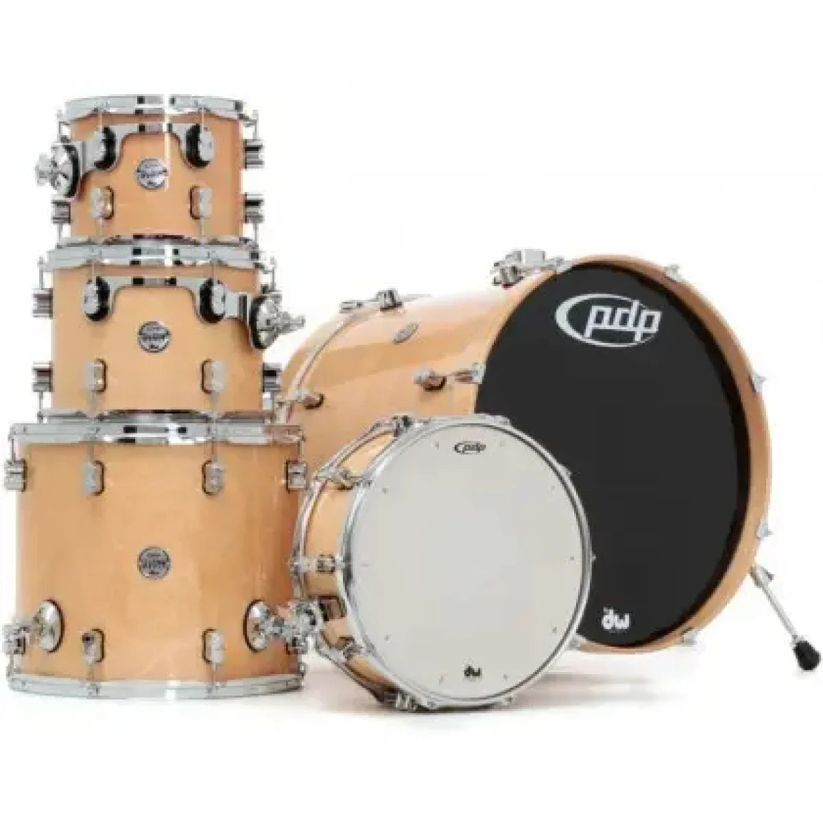 PDP Concept Maple 5-Piece Shell Pack 22", Natural Lacquer, Chrome Hardware